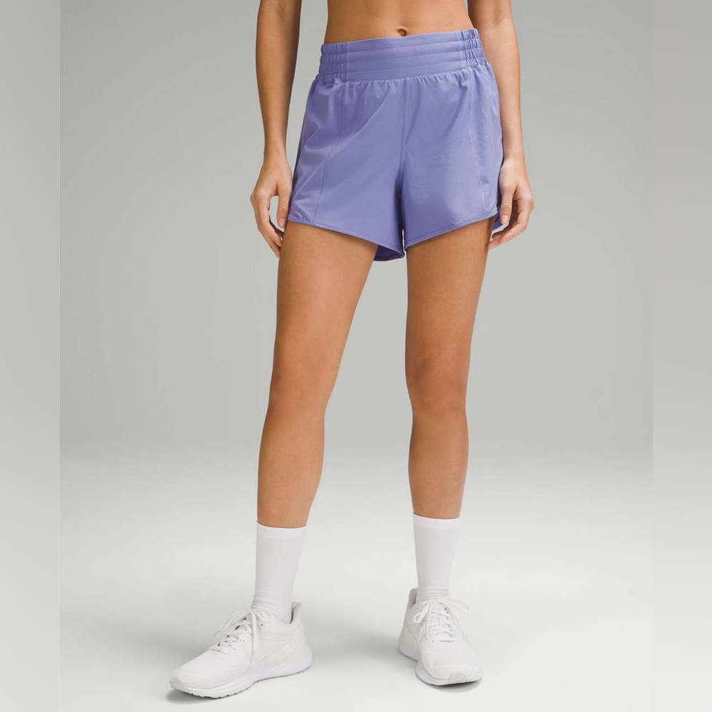 Lululemon Hotty Hot High-Rise Lined Short 4" Dark Lavender W7AYXT Size 2
